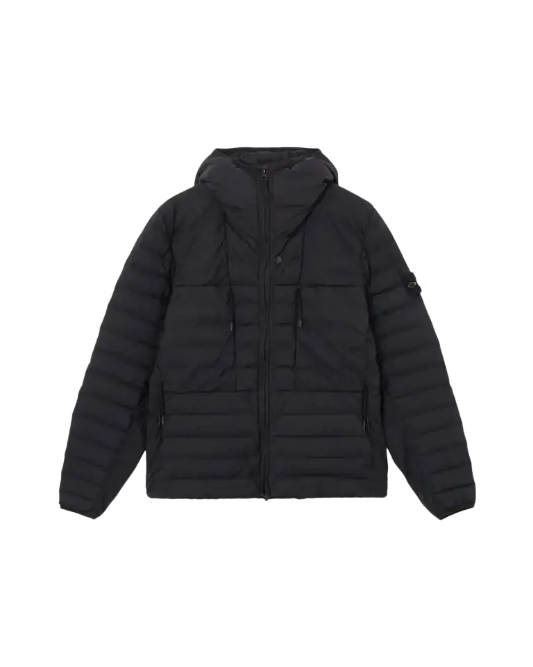 STONE ISLAND - Doudoune à Capuche Seamless Tunnel Noire