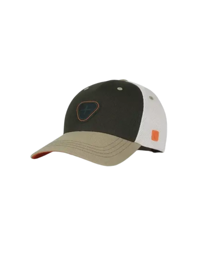 GERTRUDE - Casquette trucker colorblock Billys Kaki foncé / Beige argile