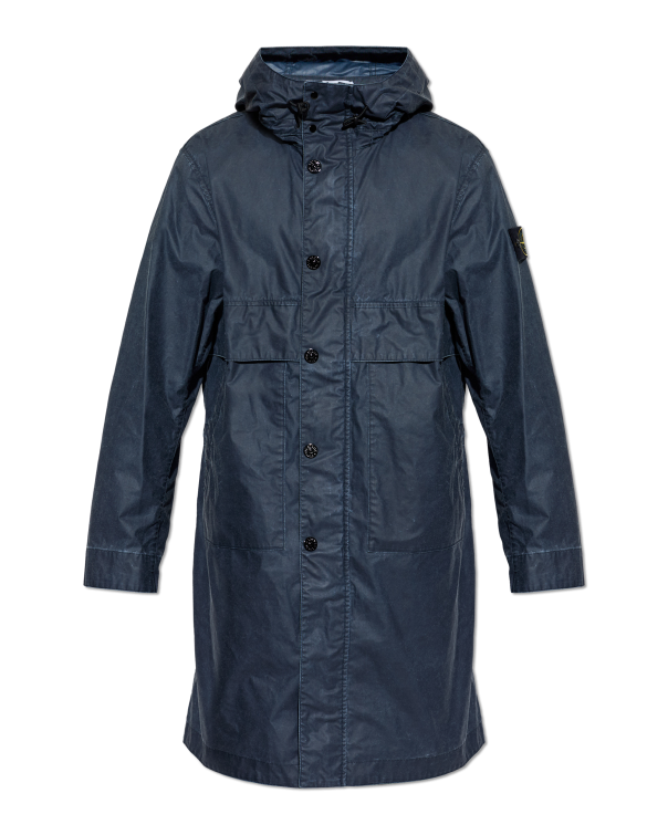STONE ISLAND - Parka à capuche Bleu marine