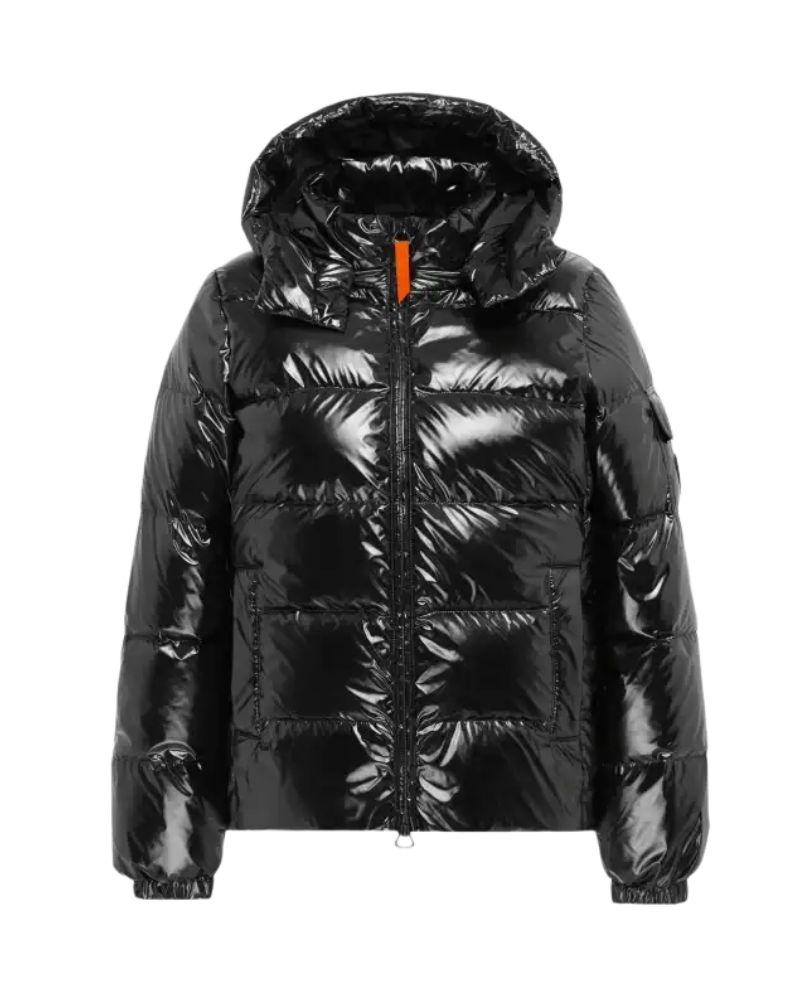 GERTRUDE - Doudoune Ondinebright matière glossy Noir