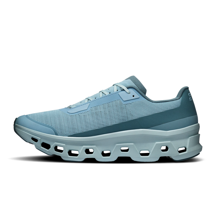 ON - Cloudmonster Void Gris clair / Bleu ciel