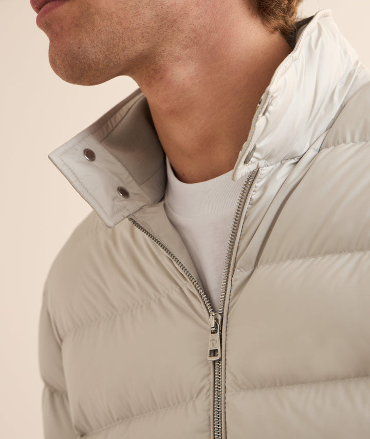MONCLER – Doudoune courte Phrier Beige pierre