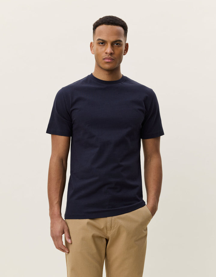 LES DEUX – T-shirt Flower Bleu nuit foncé