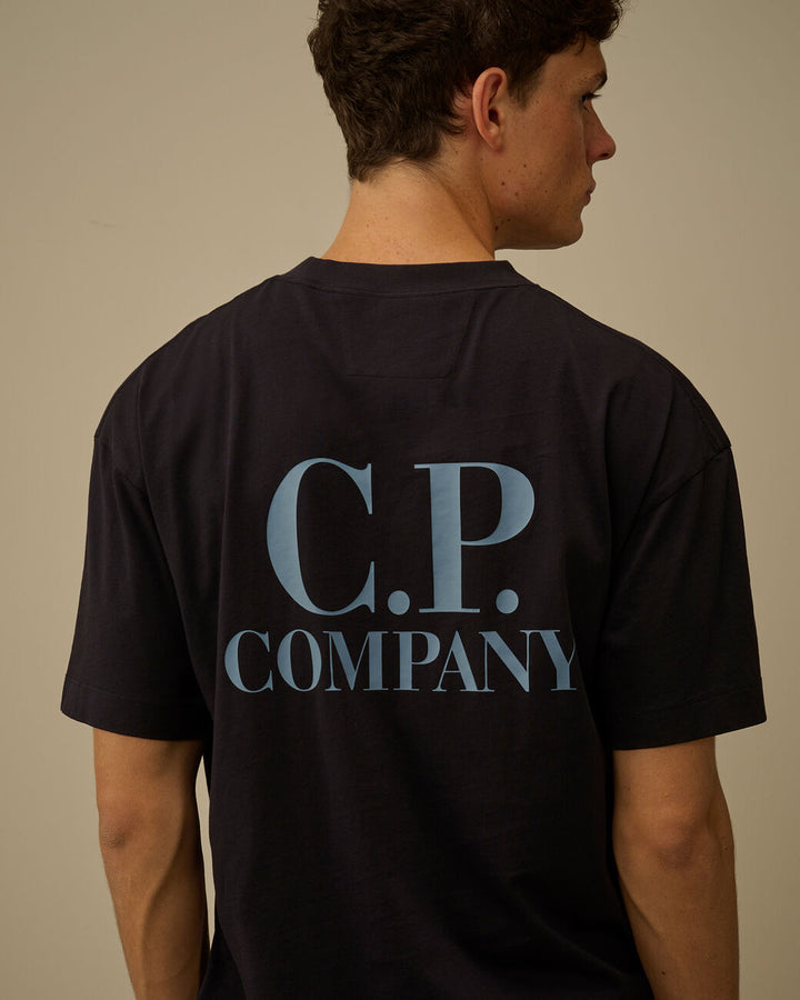 C.P. COMPANY - Jersey Short Sleeve Printed Graphics T-Shirt Noir