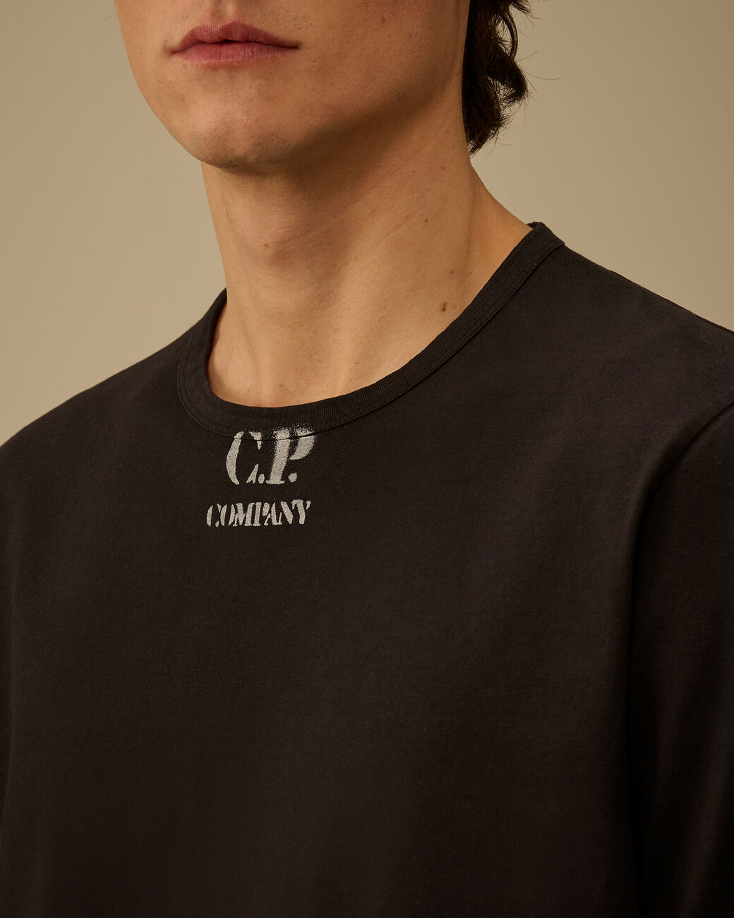 C.P. COMPANY - T-shirt en jersey avec logo Noir