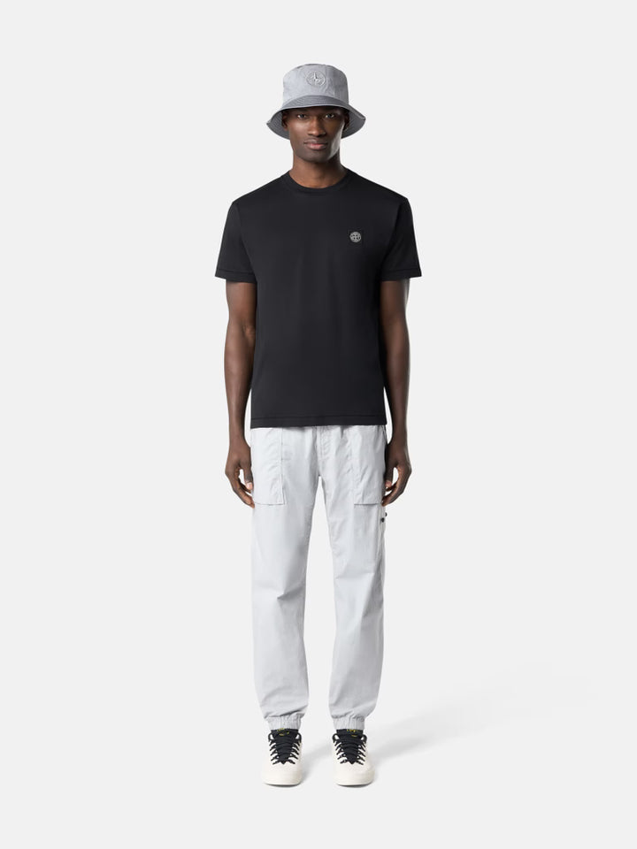 STONE ISLAND - Slim-fit T-shirt with Compass Patch Noir