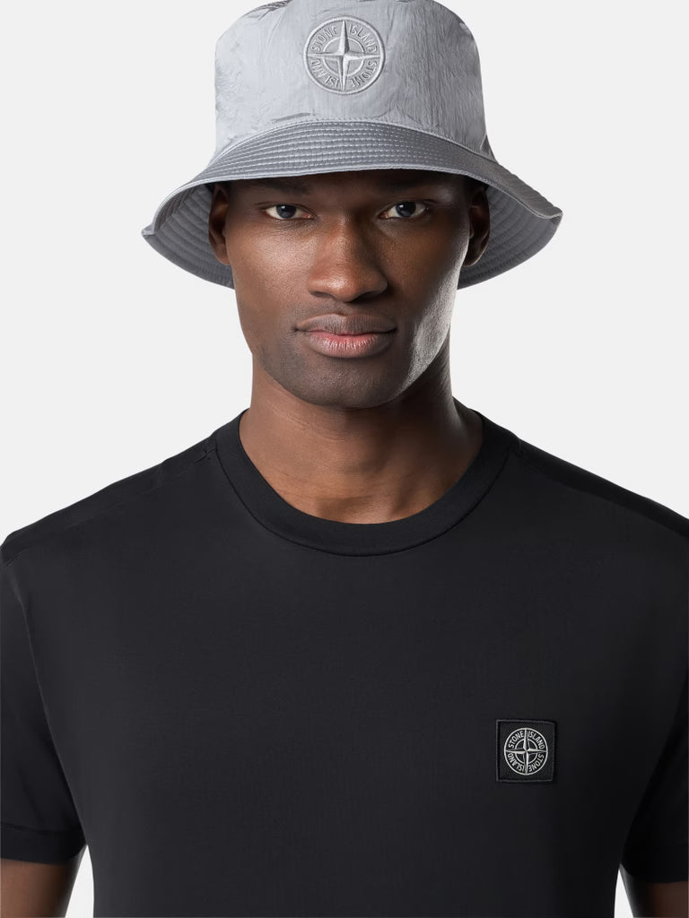 STONE ISLAND - Slim-fit T-shirt with Compass Patch Noir