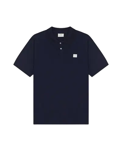 LES DEUX – Polo en maille piquée Bleu marine