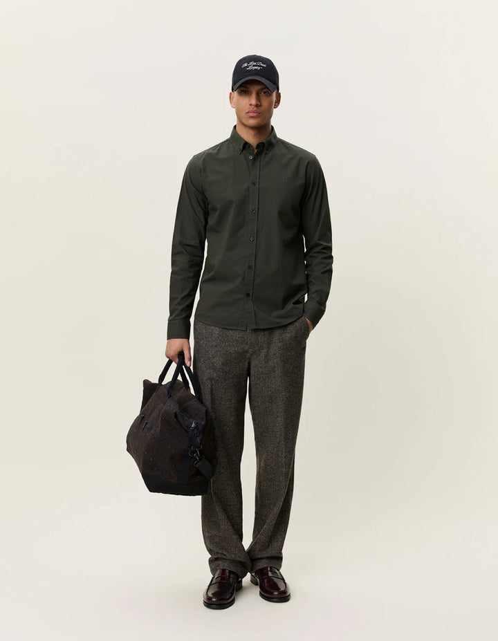 LES DEUX - Chemise Oxford légère Vert résine
