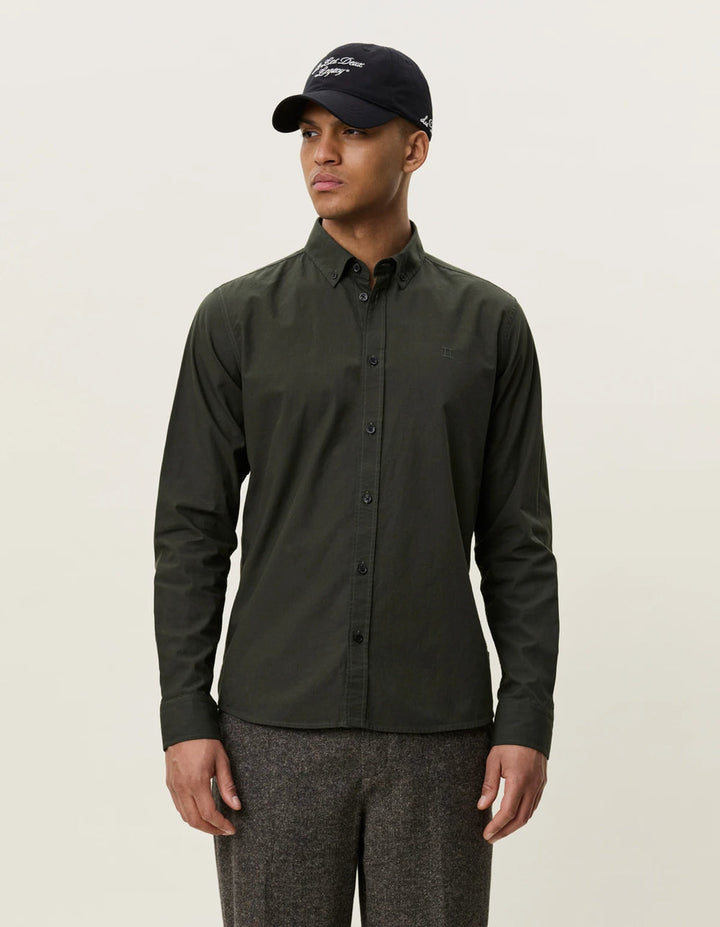 LES DEUX - Chemise Oxford légère Vert résine
