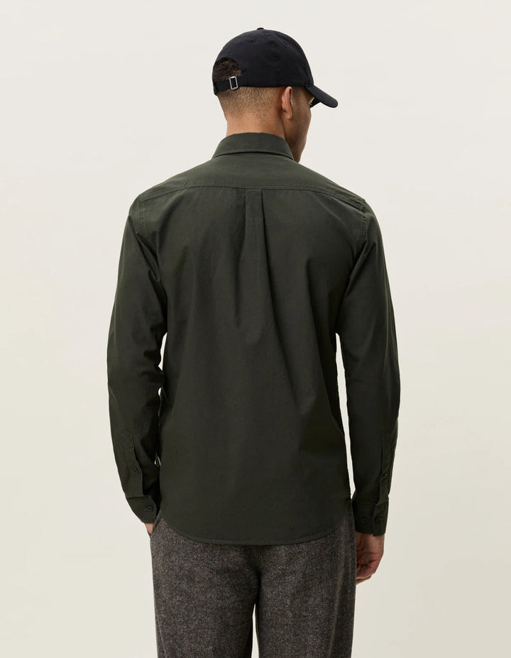 LES DEUX - Chemise Oxford légère Vert résine