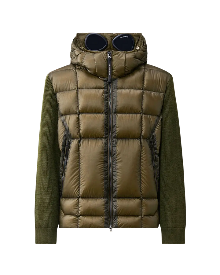C.P. COMPANY - Pull Goggle en laine mérinos extra-fine Vert lierre