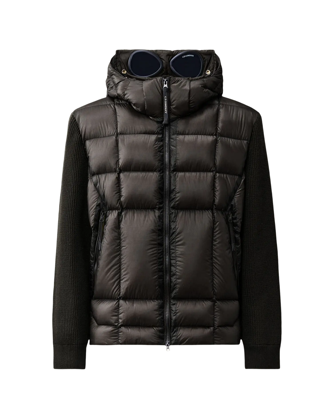 C.P. COMPANY - Pull Goggle en laine mérinos extra-fine Noir