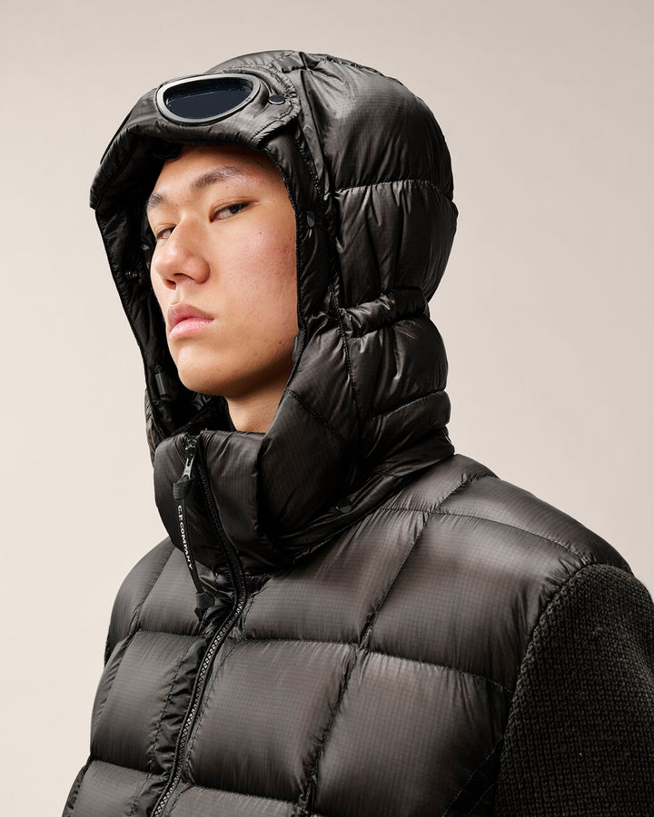 C.P. COMPANY - Pull Goggle en laine mérinos extra-fine Noir