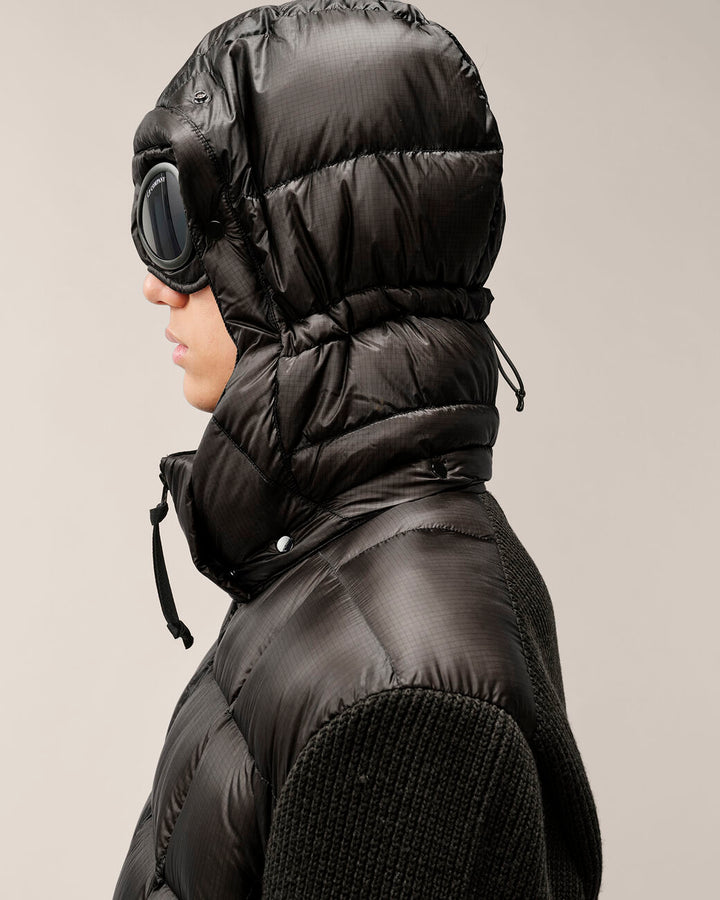 C.P. COMPANY - Pull Goggle en laine mérinos extra-fine Noir