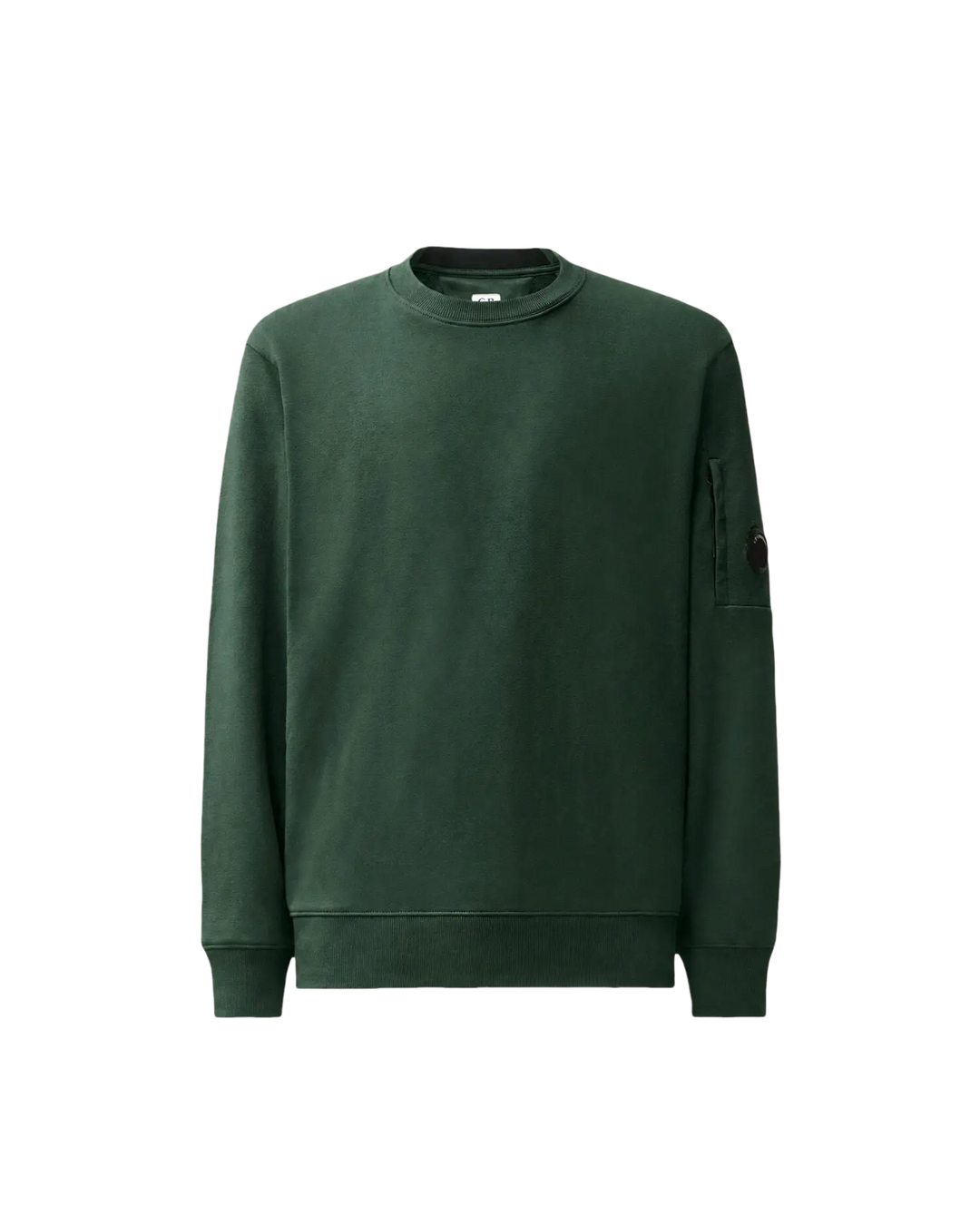 C.P. COMPANY - Sweat-shirt Lens en molleton Vert sapin
