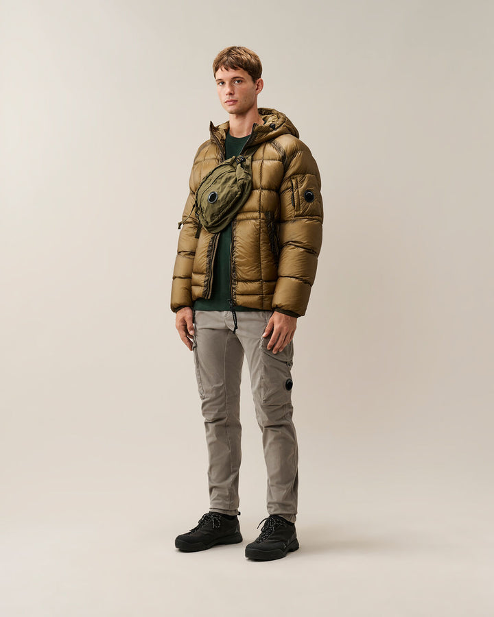C.P. COMPANY - Sweat-shirt Lens en molleton Vert sapin