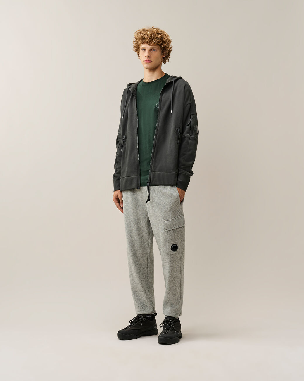 C.P. COMPANY - T-shirt Comfort en jersey de coton Vert sapin