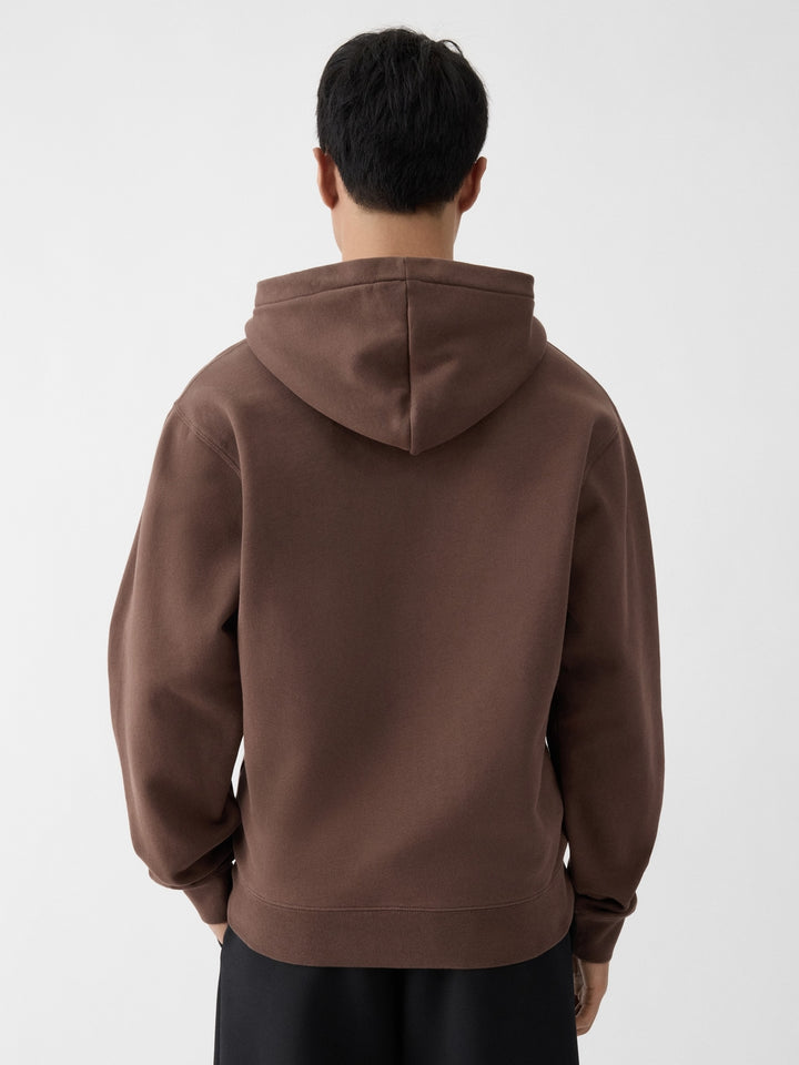 JACQUEMUS – Sweat à capuche Gros Grain Marron foncé