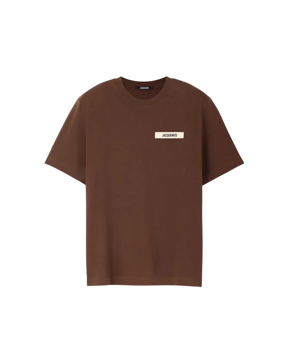 JACQUEMUS - T-shirt Le T-shirt Gros Grain Marron chocolat