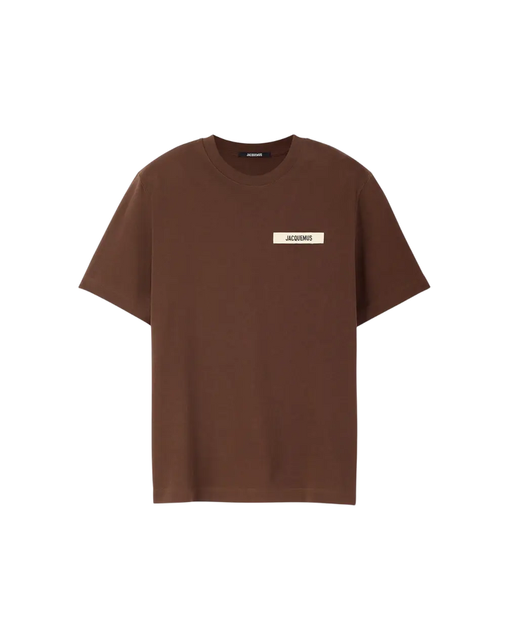 JACQUEMUS - T-shirt Le T-shirt Gros Grain Marron chocolat