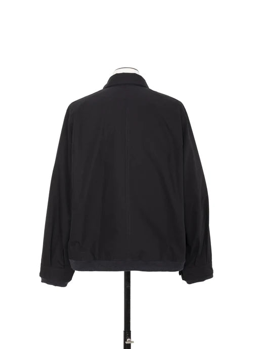 SACAI - Blouson réversible Nylon Twill x Rip Stop Noir / Kaki foncé
