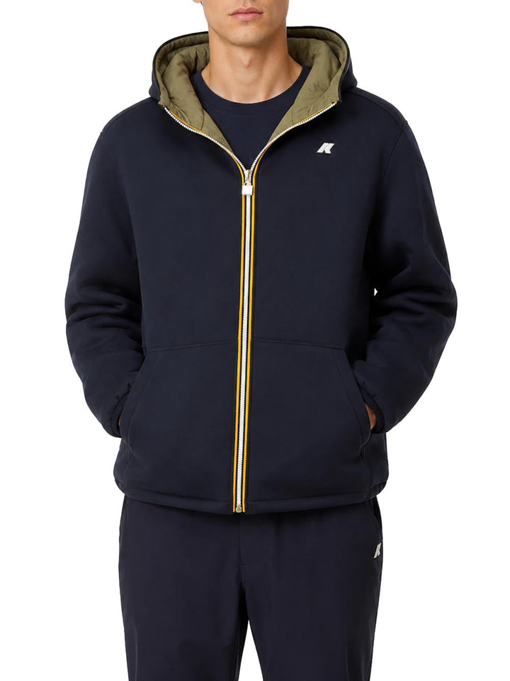 K-WAY - Veste Jack Spacer Nylon Double Bleu / Vert