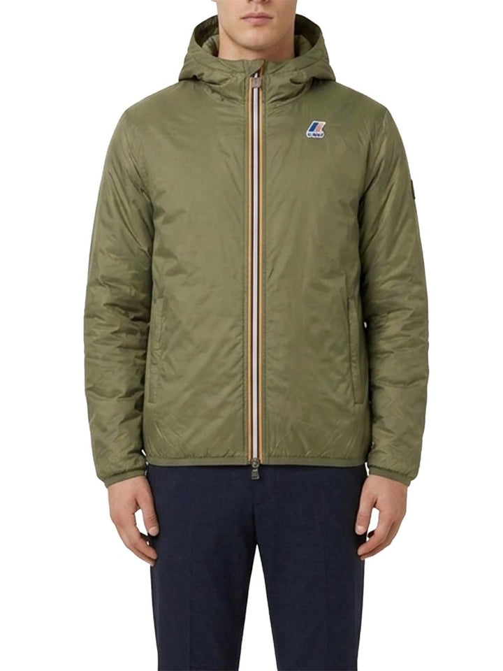 K-WAY - Veste Jack Spacer Nylon Double Bleu / Vert