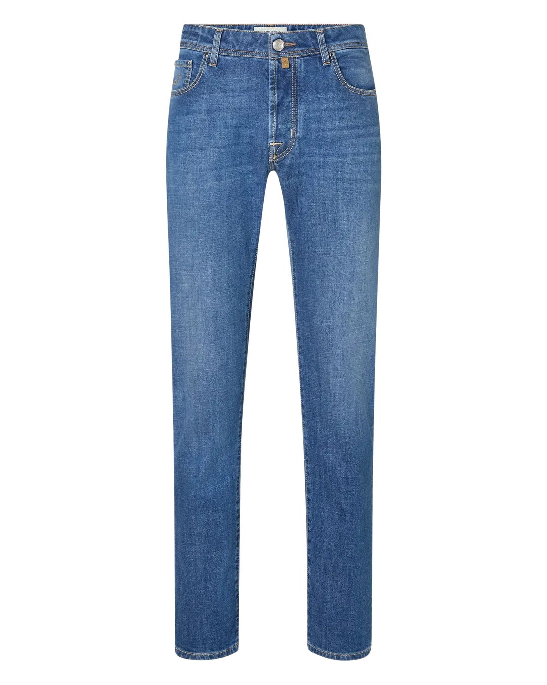 JACOB COHËN - Jean Bard Regular-Slim en denim stretch Bleu moyen délavé