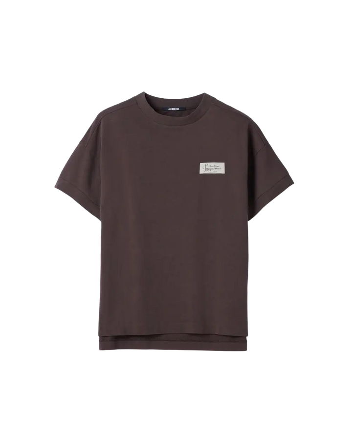 JACQUEMUS - T-shirt Le Corso manches courtes Marron foncé