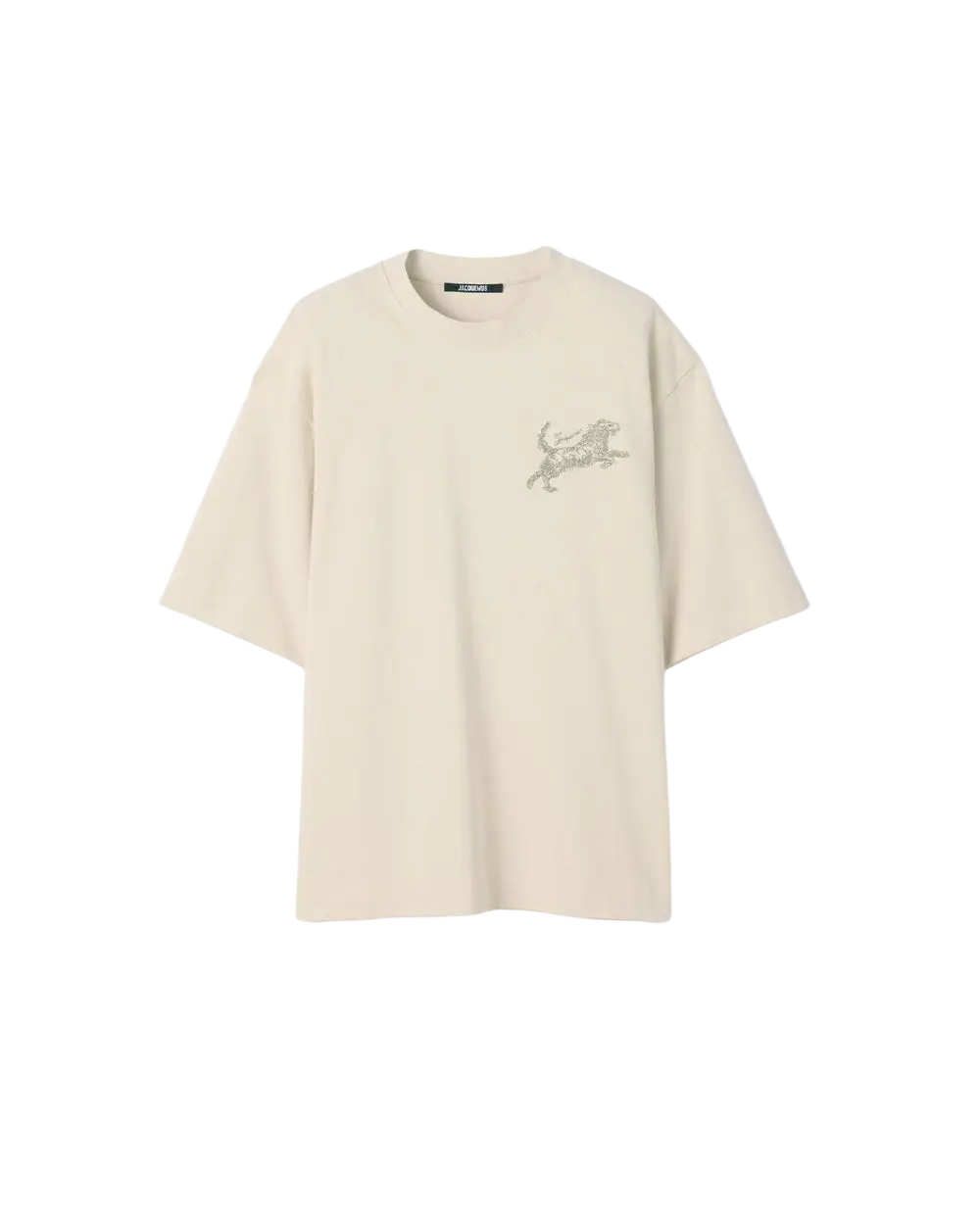 JACQUEMUS – T-shirt jacquard Bichon Multicolore Beige