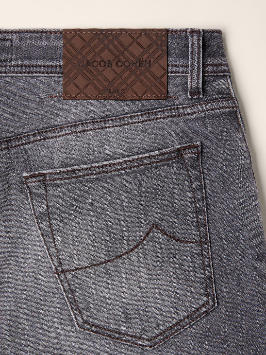 JACOB COHËN - Jean Bard Regular-Slim en denim stretch Noir délavé