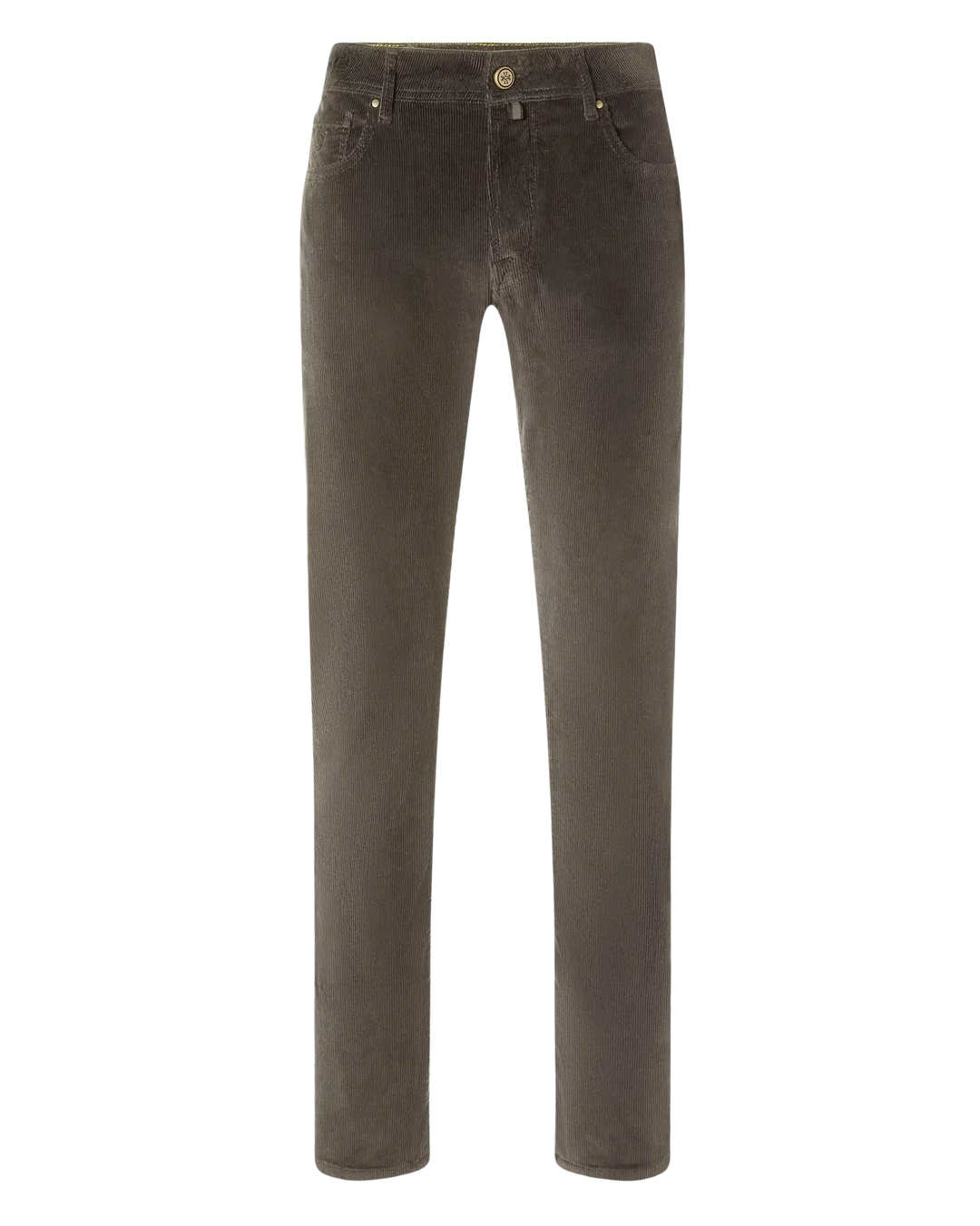 JACOB COHËN - Pantalon Bard Regular-Slim en velours côtelé stretch Taupe
