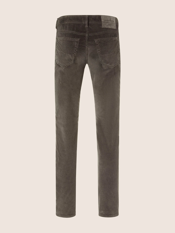 JACOB COHËN - Pantalon Bard Regular-Slim en velours côtelé stretch Taupe
