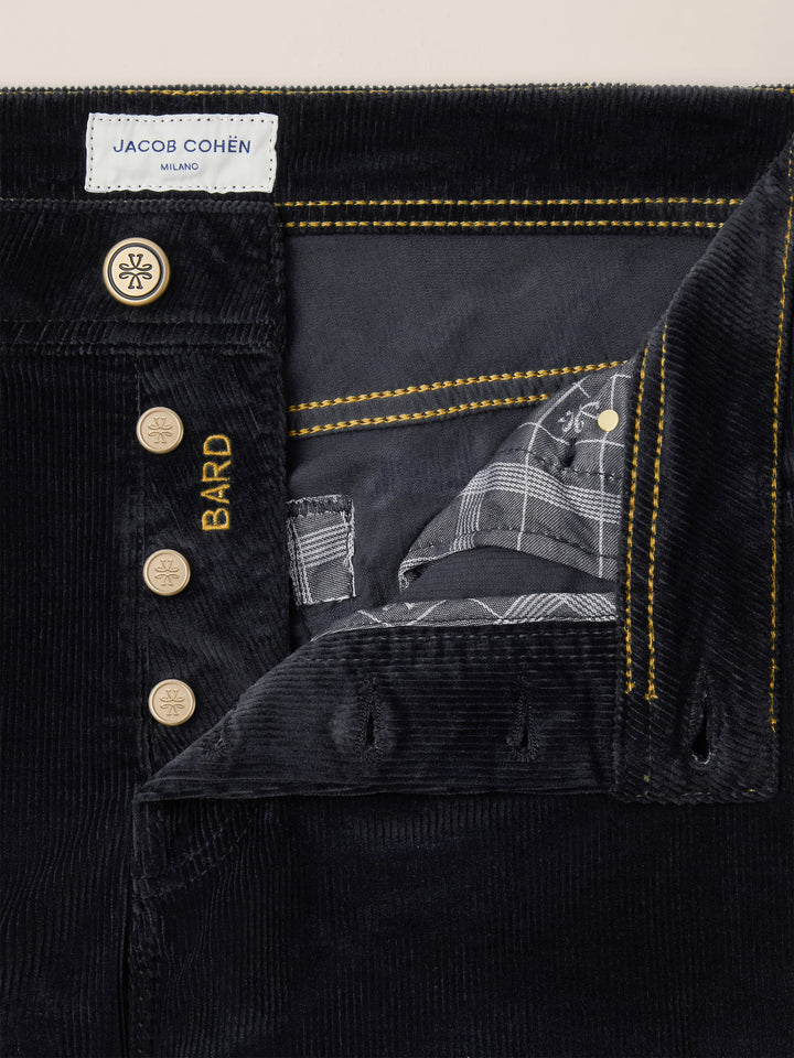 JACOB COHËN - Pantalon Bard Regular-Slim en velours côtelé Bleu marine