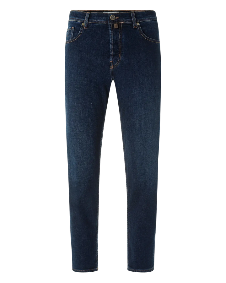 JACOB COHËN - Jean Jude Tapered en denim stretch Bleu foncé