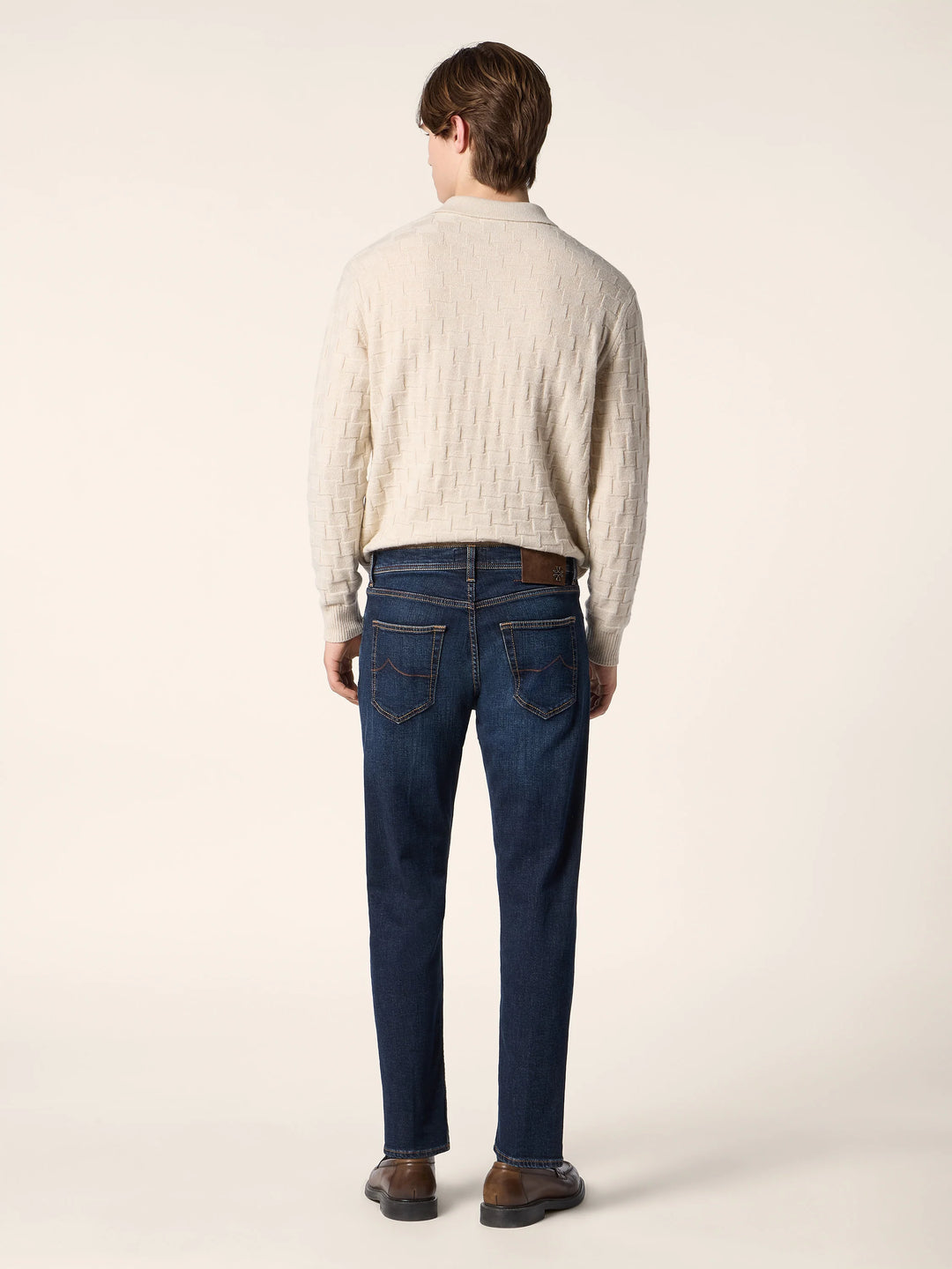 JACOB COHËN - Jean Jude Tapered en denim stretch Bleu foncé