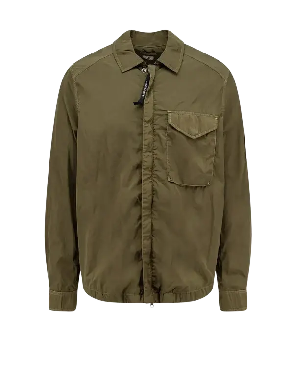 C.P. COMPANY - Surchemise Chrome-R à Lens Vert olive