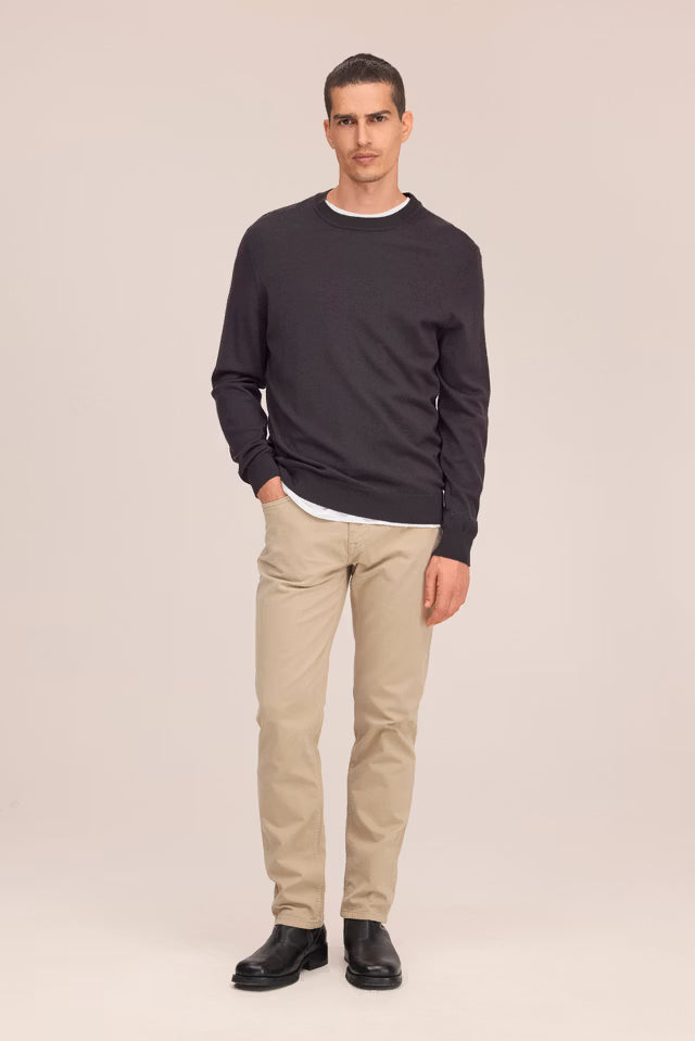 NN. 07 - Pull Ted en laine mérinos Marron truffe