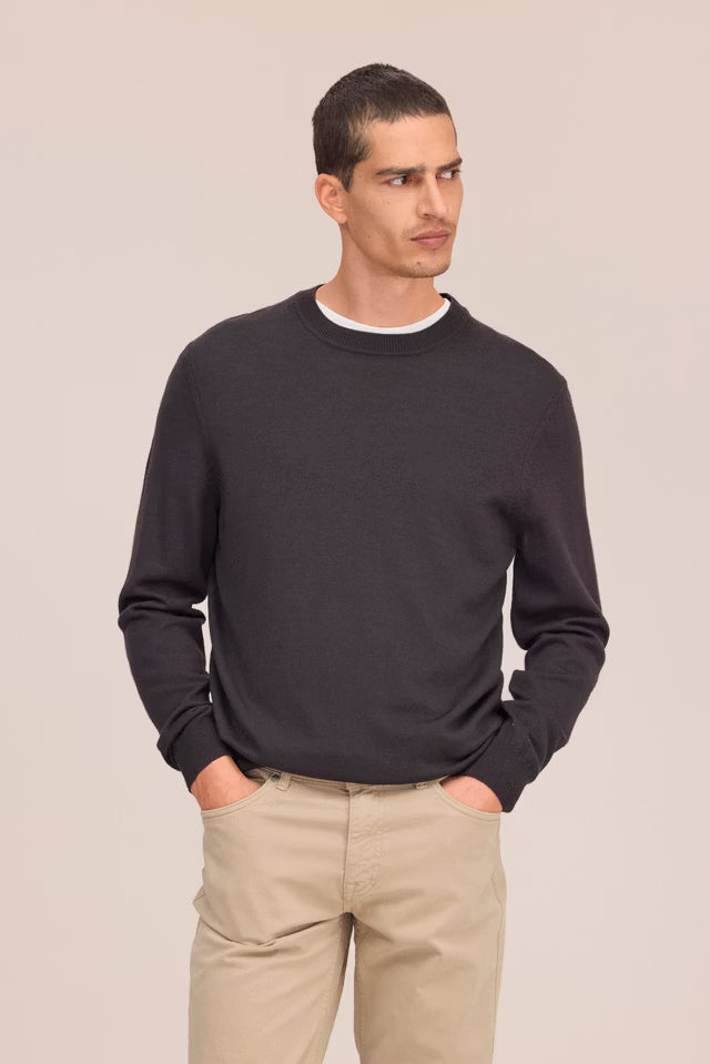 NN. 07 - Pull Ted en laine mérinos Marron truffe
