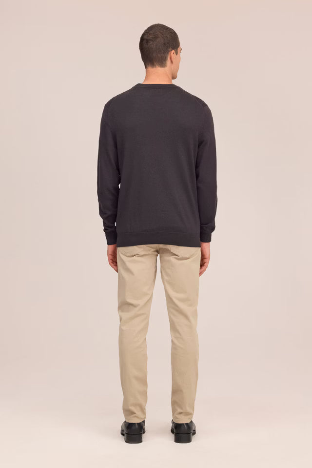 NN. 07 - Pull Ted en laine mérinos Marron truffe