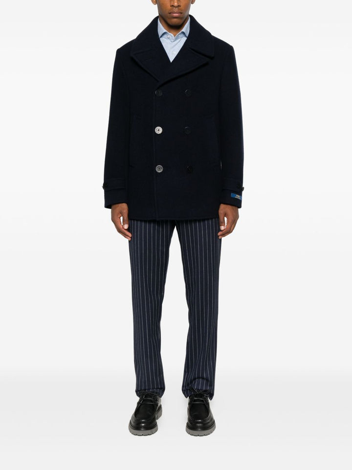 POLO RALPH LAUREN - Caban croisé en laine mélangée Bleu marine