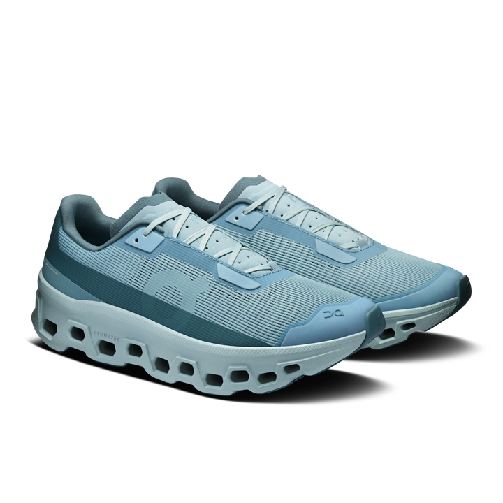ON - Cloudmonster Void Gris clair / Bleu ciel