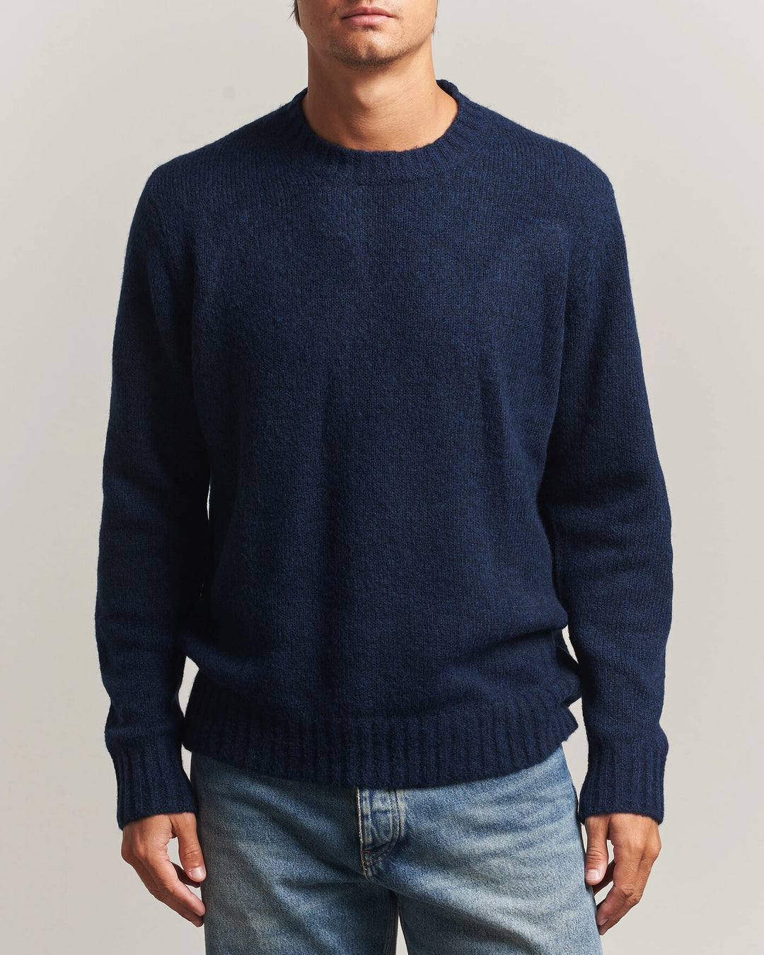 NN.07 - Pull Lee en laine mélangée Bleu marine