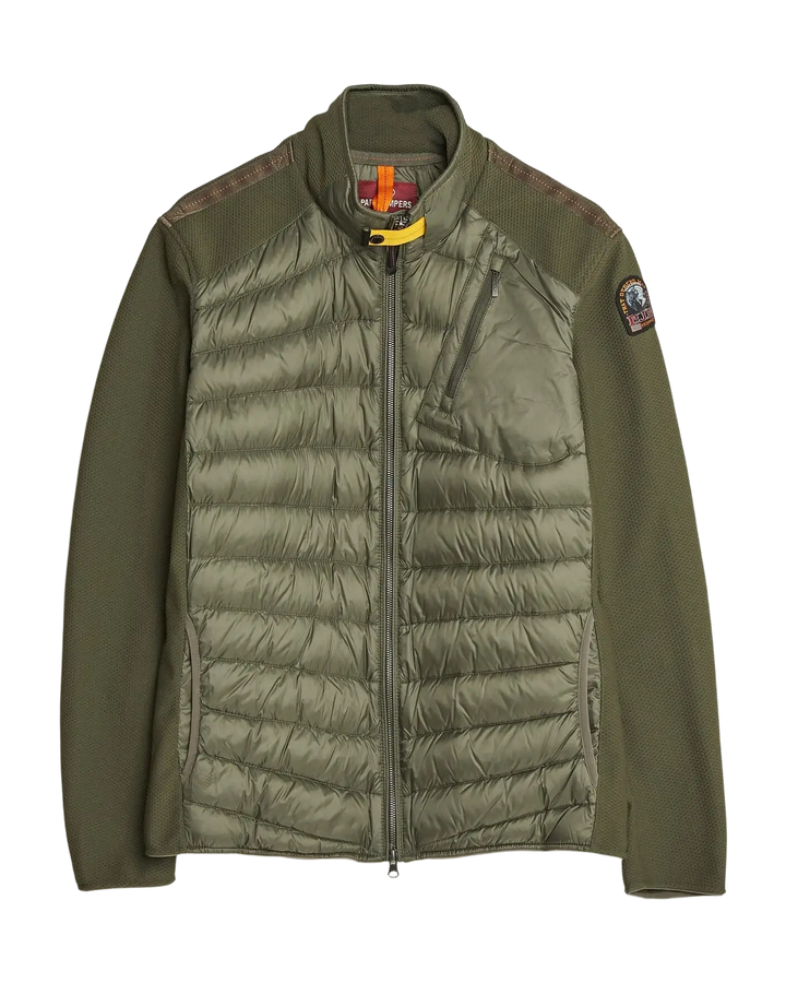 PARAJUMPERS - Veste hybride Jayden Warm Up en duvet Vert romarin