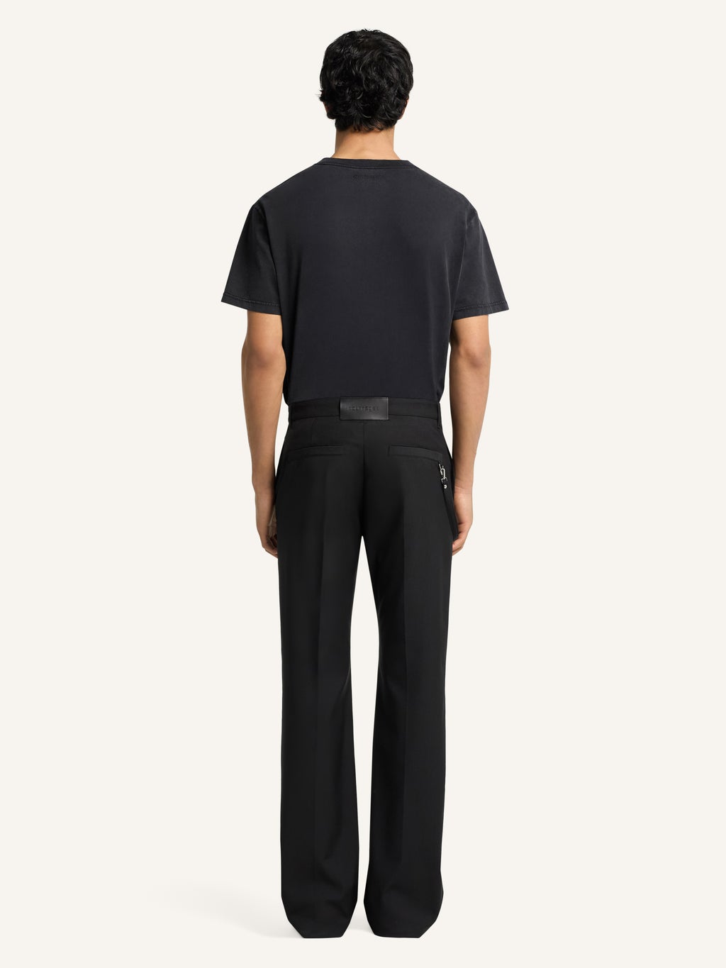 COURREGES - T-shirt Stonewash Imprimé Noir