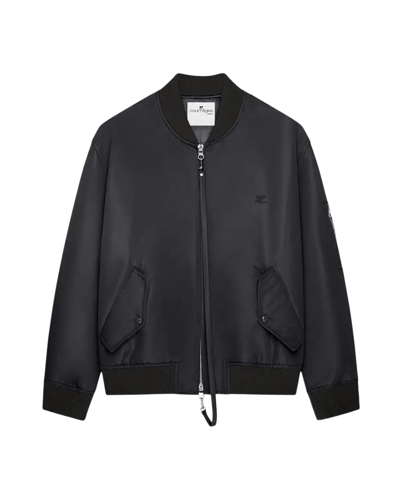 COURREGES - Bomber en Nylon Noir