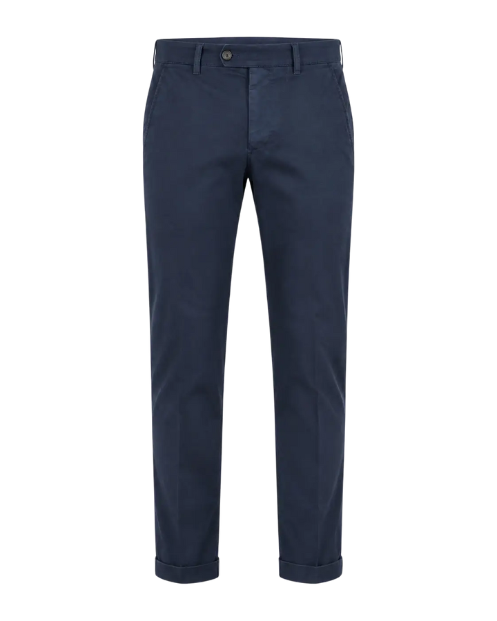 MASON'S - Pantalon chino Torino Flex Bleu marine