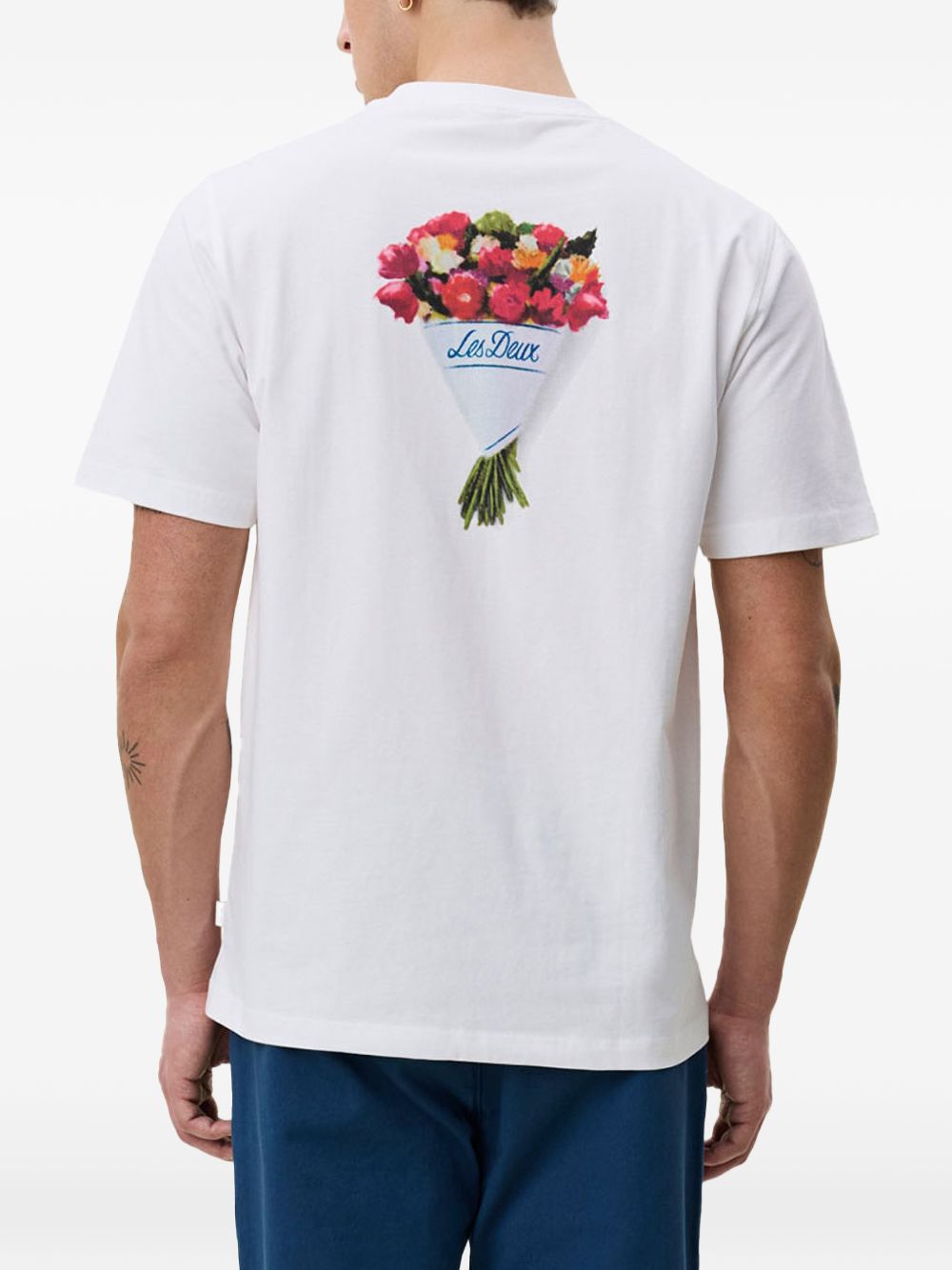 LES DEUX – T-shirt Bouquet Blanc