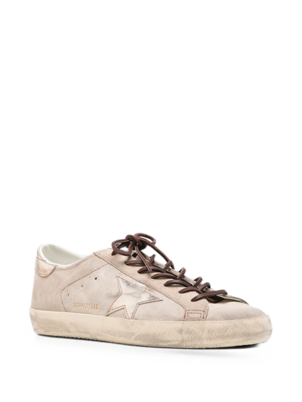 GOLDEN GOOSE - Sneakers Super-Star en Daim Beige